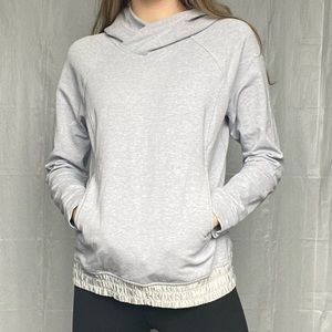 Like New Lululemon Scuba Hoodie Sweatshirt Size 6 Greyish Pale Blue